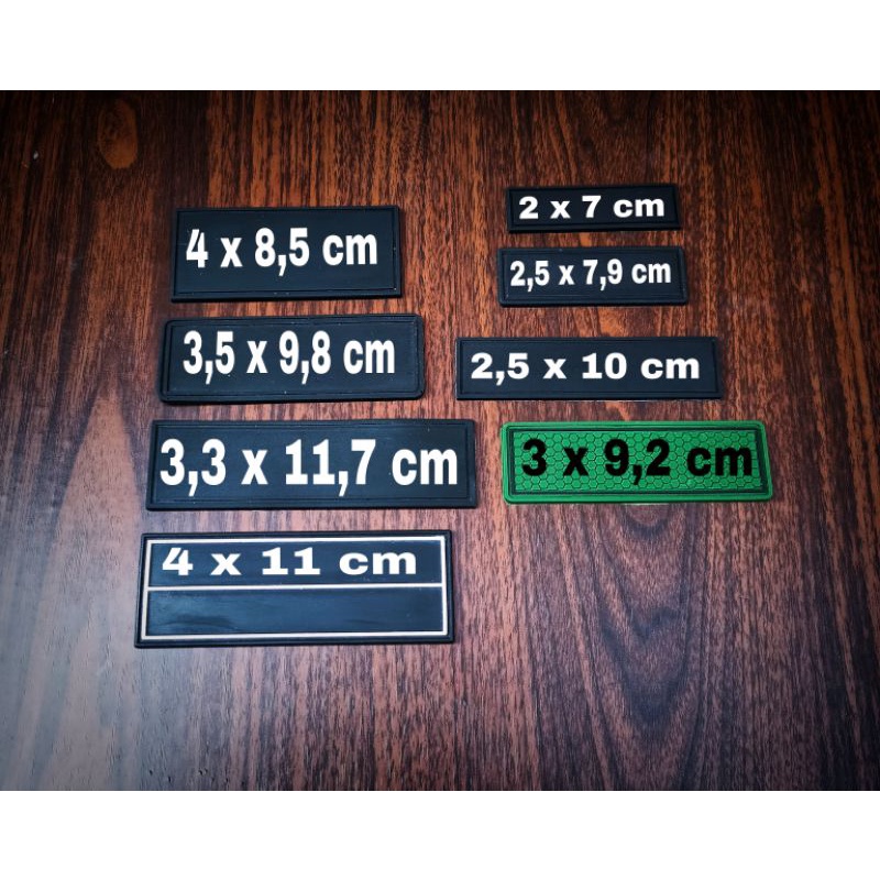 

iK! CUSTOM NAME TAG RUBER PATH VELCRO Riquest nama sendiri