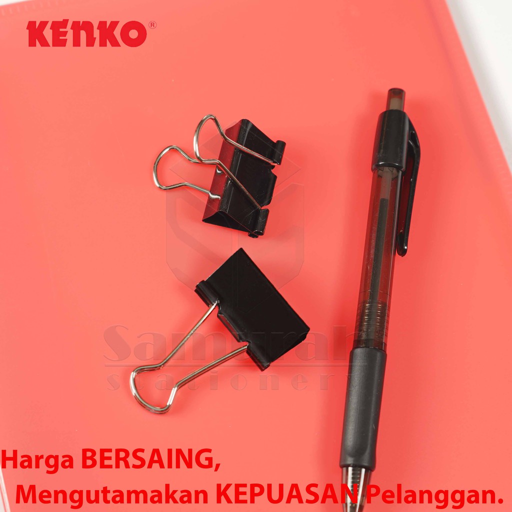 

iK! Binder Clips No 260 Kenko / Clip Hitam Penjepit No.260 / Klip Jepit Kertas Besar