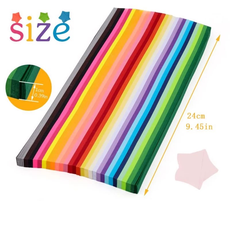 

IK! 540 Lembar Kertas Orami Strip Quilling Paper Gradient Color Kertas Berwarna Warna Orami Star