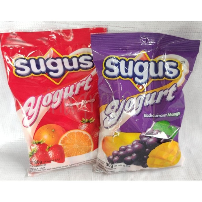 

Diskon Permen Sugus Yogurt 105 Gram Strawberry / Blackcurrant Candy Kunyah Ready