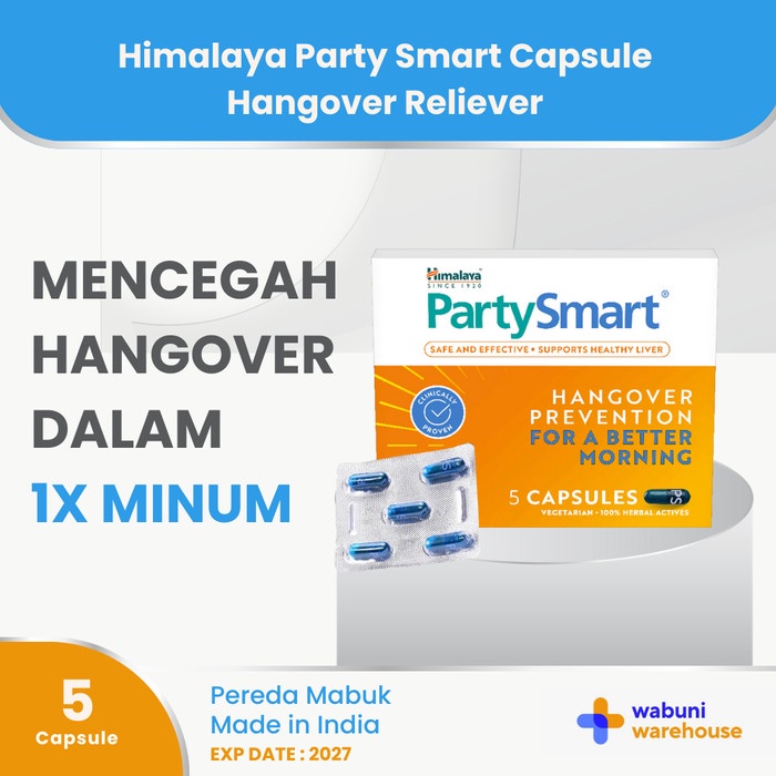 

Terlaris Himalaya Party Smart Capsule Hangover Reliever Permen Pereda Mabuk Ready