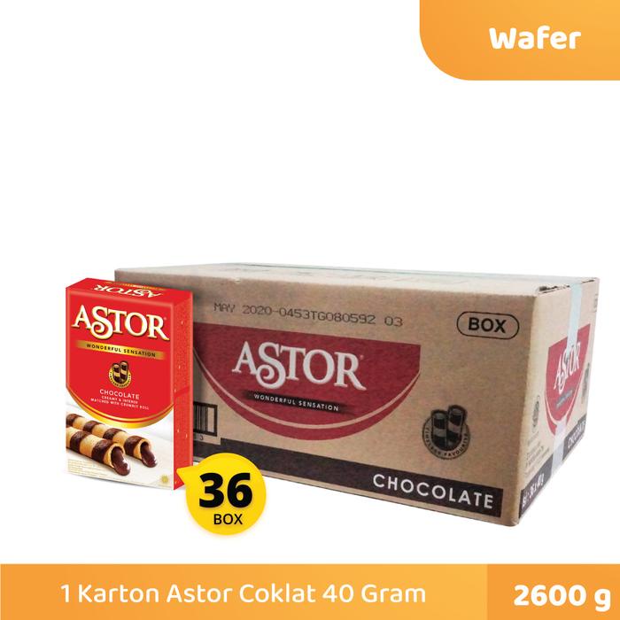 

Diskon 1 Karton Wafer Astor Coklat 40 Gram Ready