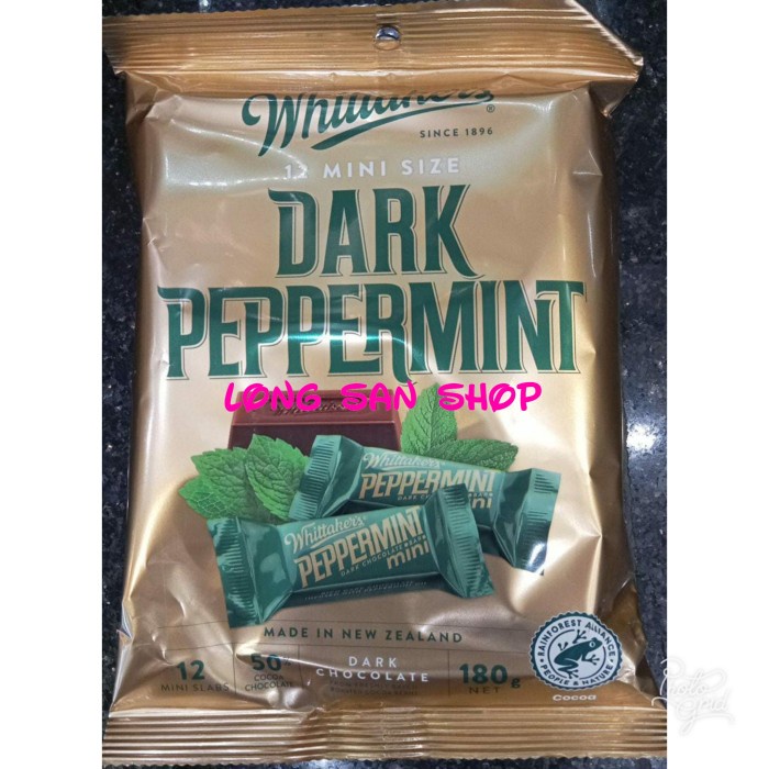 

Terbaru Promo! Whittakers Chocolate Dark Peppermint Isi 12 Mini Size 180 Gr Ready