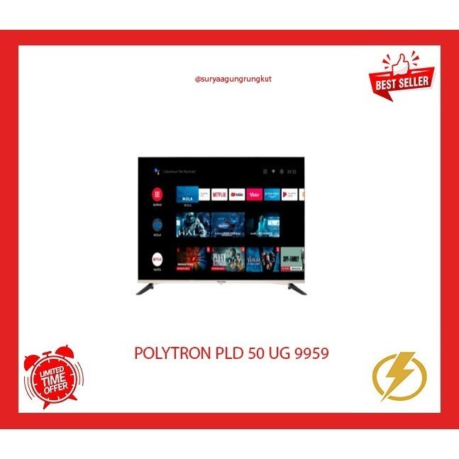 LED TV POLYTRON 50 INCH SMART ANDROID PLD - 50 UG 9959