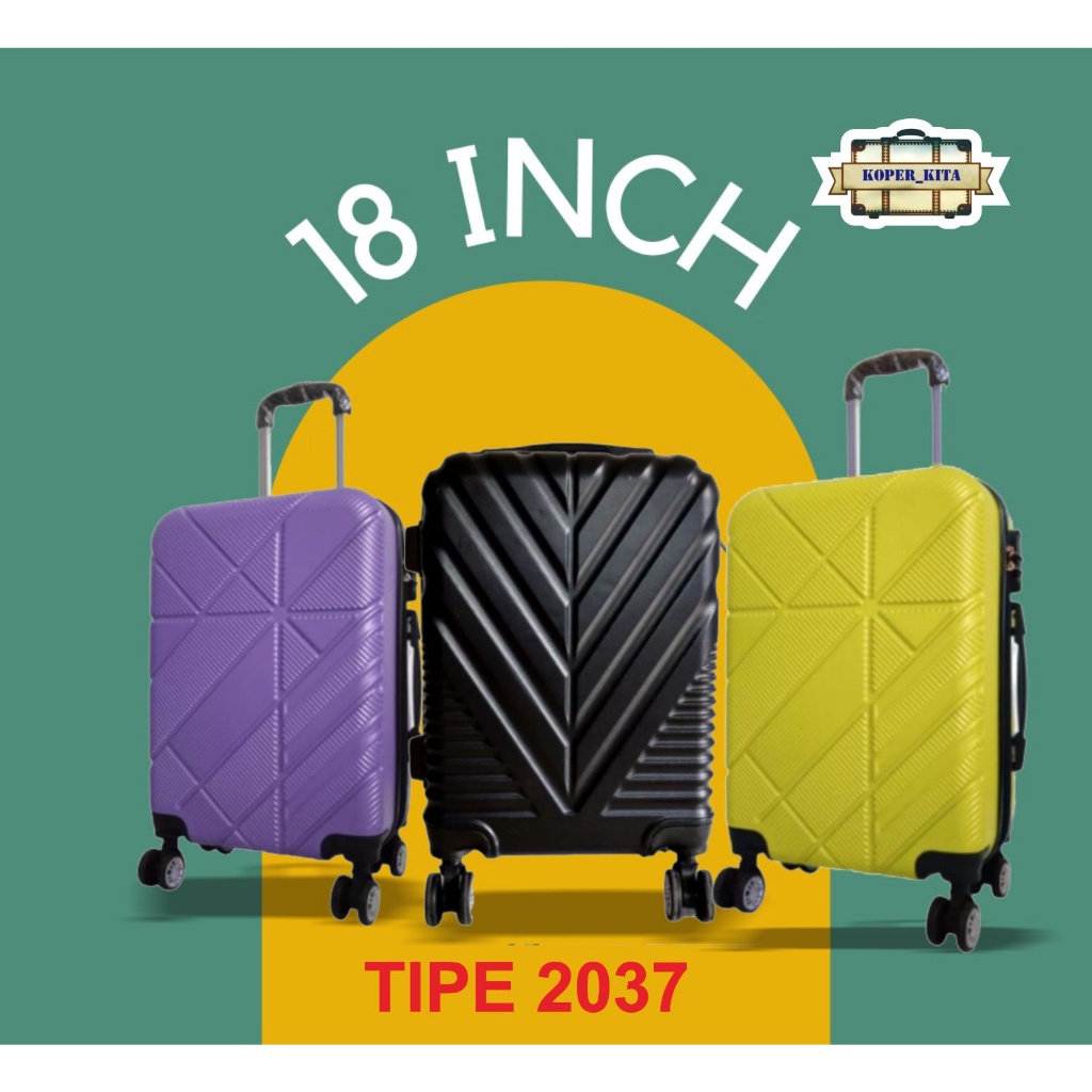 FREE ONGKIR KOPER 18 INCH KOPER MURAH KOPER KABIN KOPER BAGASI KOPER TRAVELLING - 2037