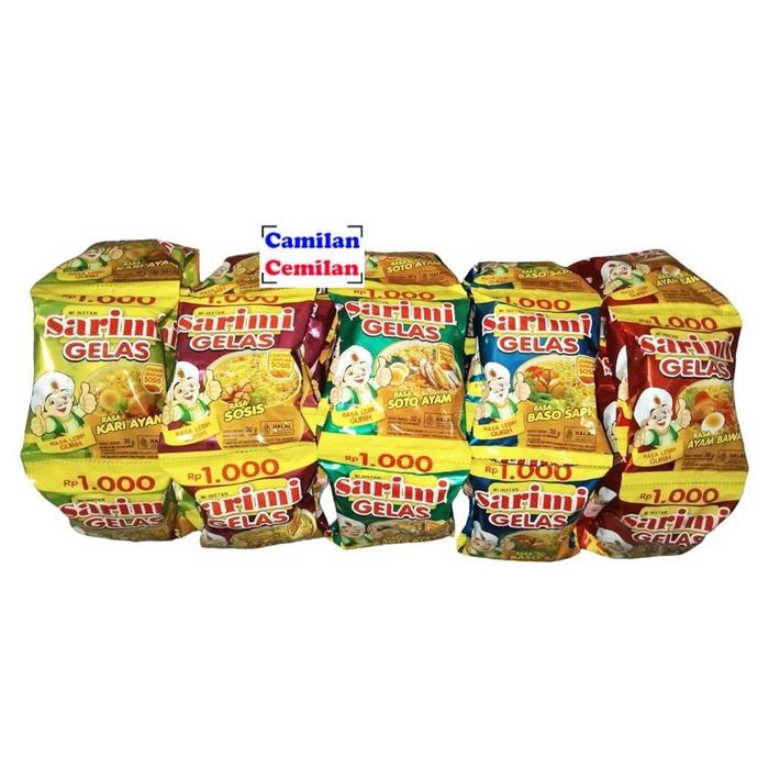 

Ready Sarimi Gelas Migelas Renceng Isi 10 Bks X 30 Gr