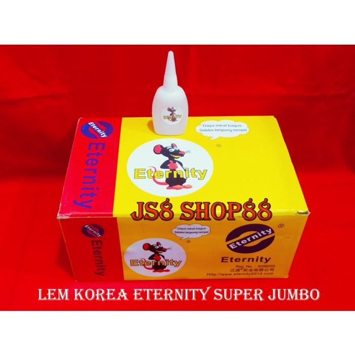 

DISKON 20 PCS LEM KOREA ETERNITY SUPER JUMBO GAMBAR TIKUS LEM SETAN LEM SERBAGUNA LEM TETES CAIR LEM