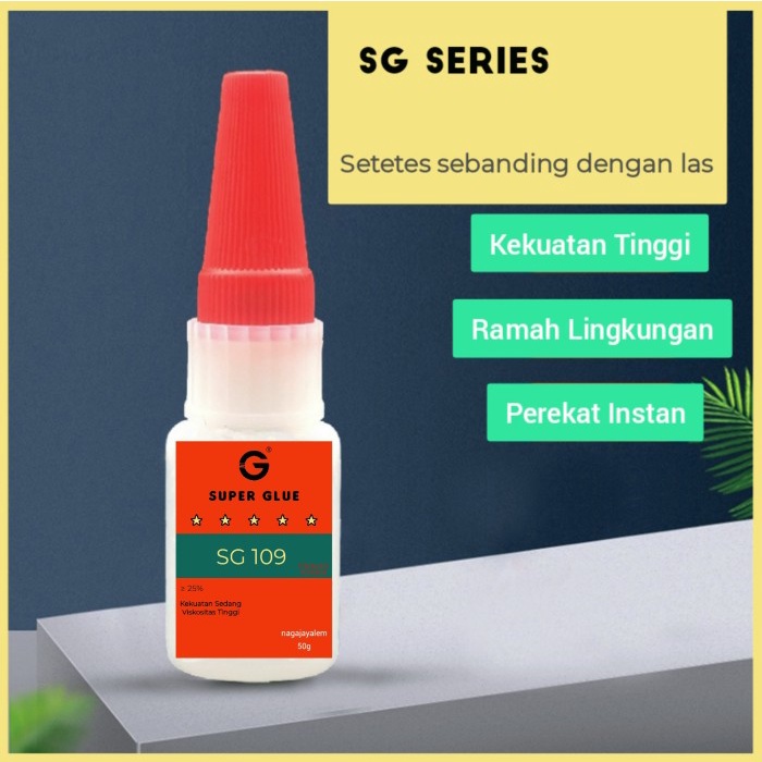 

SALE TERHOTT (50G) SUPER GLUE 106/SG106/LEM LAS/WELDING GLUE/LEM SEPATU/LEM BESI READYY