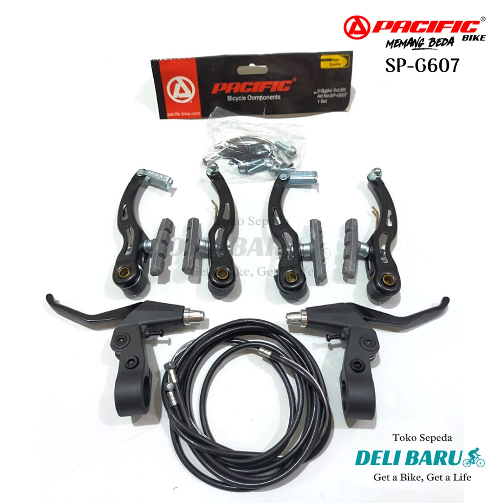 Rem V Brake Sepeda Anak BMX MTB Pacific Setengah Alloy