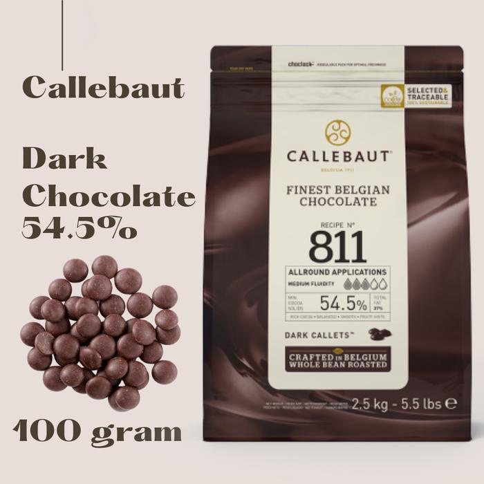

HJK Callebaut Dark Chocolate Belgian Couverture 811 54,5% 100 gram