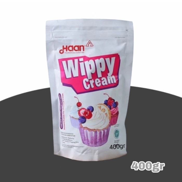 

HJK Haan Wippy Whippy Cream Topping Bubuk Instant Topping Powder 400Gr