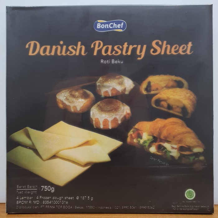 

HJK BONCHEF DANISH PASTRY SHEET 750g (isi 4 lembar 187.5g)