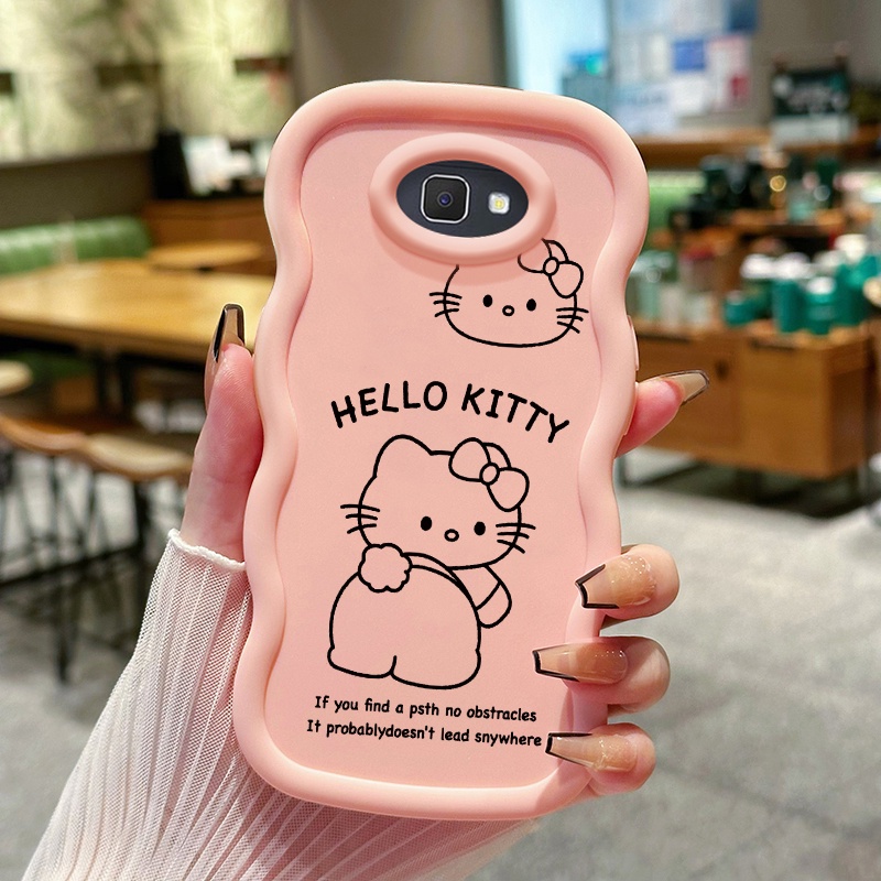 Casing Hp Untuk Samsung J7 Prime Case Softcase Kesing Kucing memutar pantatnya ponsel Cesing terbuat