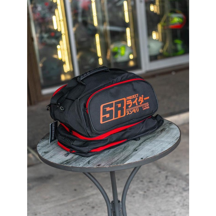 ready stok helmet bag tas helm sr project sr-project - universal full / halfface original