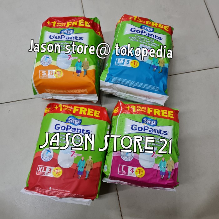 Ready Popok celana Sensi Go pants S,M,L,XL/Popok celana dewasa Sensi