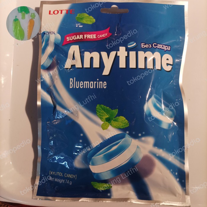 

Diskon Lotte Anytime Bluemarine Sugar Free Candy 75Gram Ready