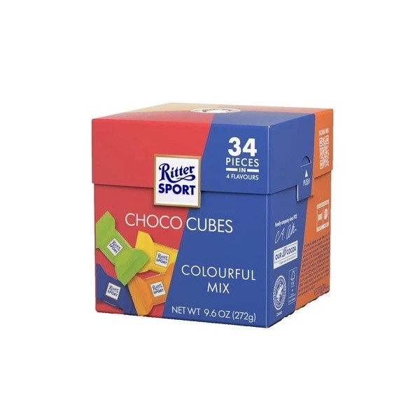 

Promo Ritter Sport Choco Cubes Colourful Mix Chocolate 272 Gram Ready