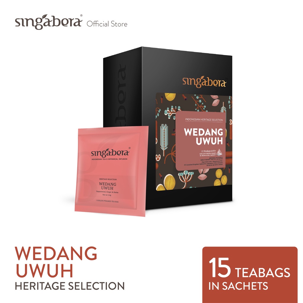 

( PROMO ) Singabera Wedang Uwuh-Heritage Selection-15 Teabags In Sachet BEST SELLER