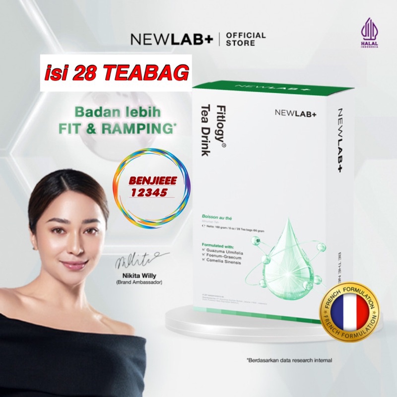 

( PROMO ) Newlab teh tea 28 Teabag detox Newlab+ New lab minuman slimfazz isi 28 teabag bag slimming