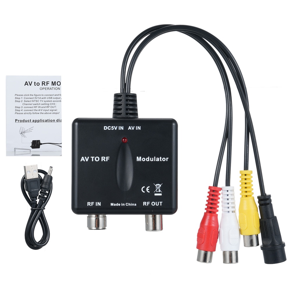RF Modulator AV To RF Modulator Output NTSC CH3 Channels PLL Controlled VHF Operating Frequency M03 
