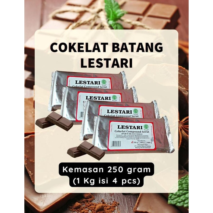 

1kg Cokelat Dark Chocolate Compound Coklat Batang