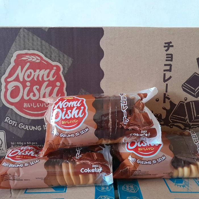

OISHI Roti Gulung 1 Dus (Nomi Oishi) isi 60 pcs dari produksi Camilan