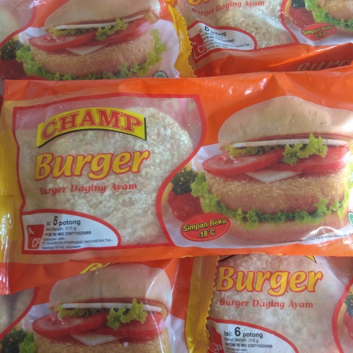 

HJK Burger daging Ayam Champ isi 6