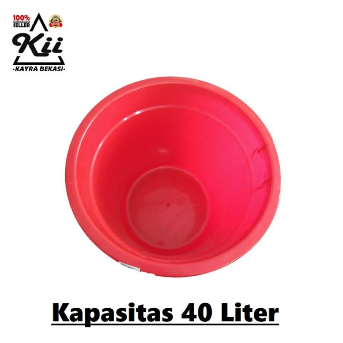 New Shinpo Ember Tutup 40 Liter - Shinpo Ember Plastik - Ember Tutup Besar Berkualitas
