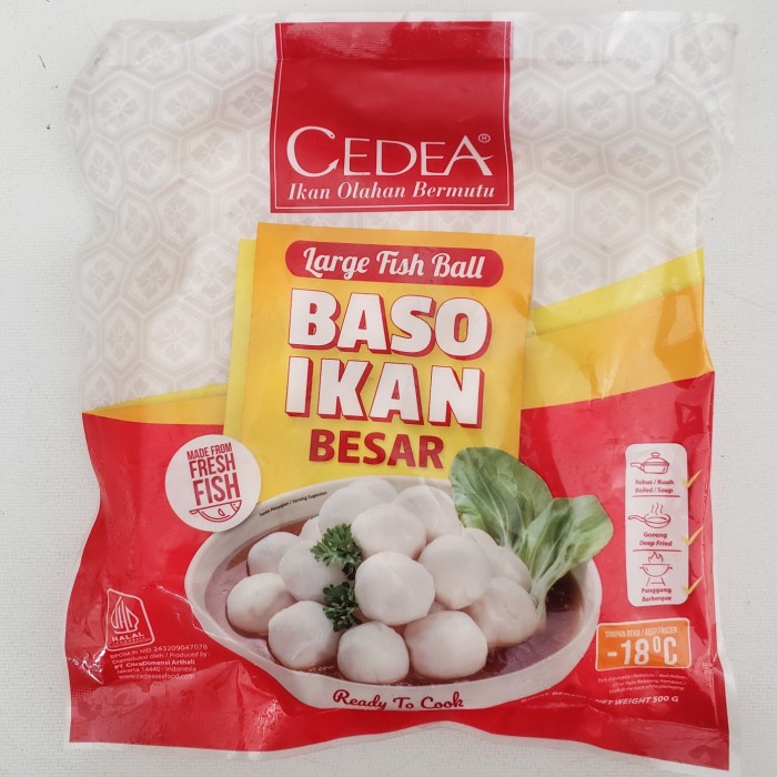 

HJK CEDEA BAKSO IKAN (BESAR) 500 Gram (25 Pcs)