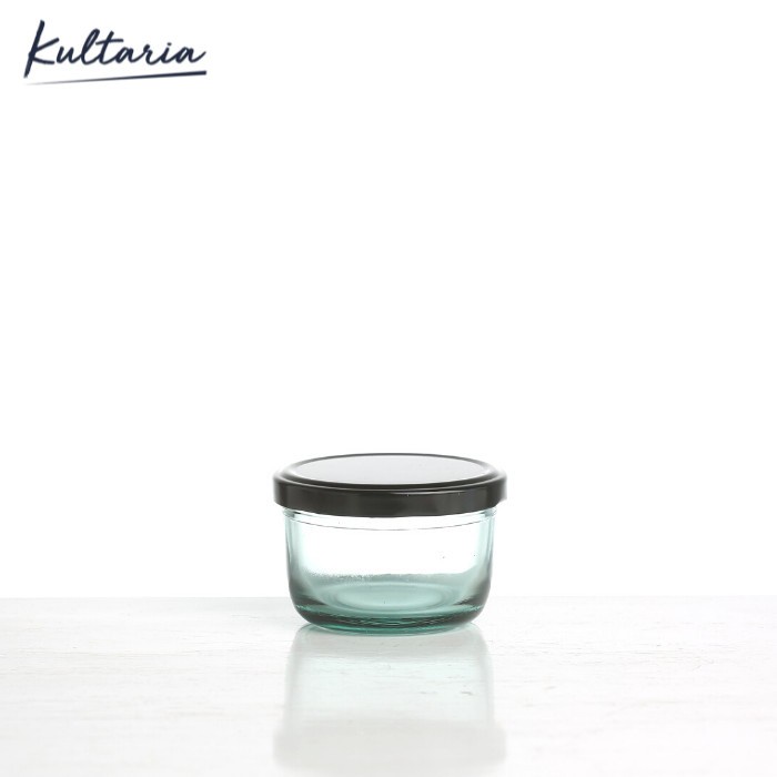 JAR TOPLES KACA BENING + TUTUP SENG, BOTOL MASON JAR 125ML SERBAGUNA