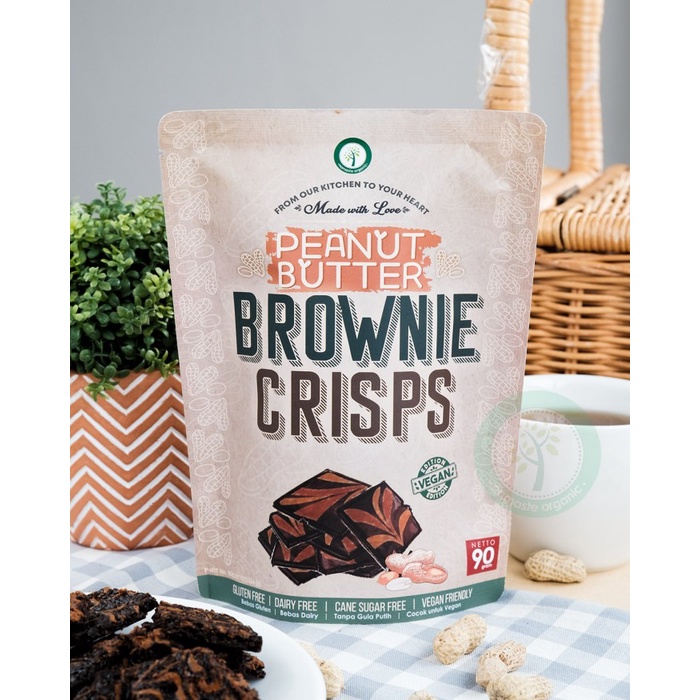

HJK VEGAN PEANUT BUTTER BROWNIE CRISPS 90GR