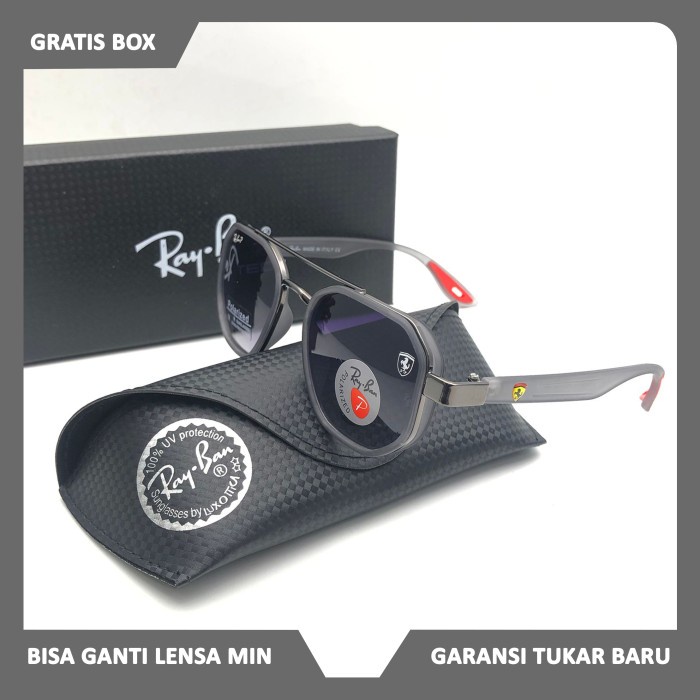 new kacamata hitam sangglass RAYBAN006 Ferrari 3675 / kacamata hitam polarized / kacamat pria /