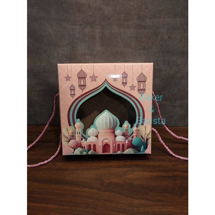 box lebaran sheela kotak brownies lebaran dus kue 20x20 kue tart lapis