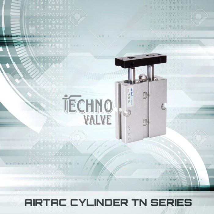 AIRTAC CYLINDER PNEUMATIC TN20 x 50-S / TWIN ROD CYLINDER PNEUMATIC