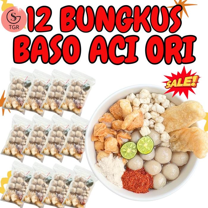 

PAKET 12 BUNGKUS BASO ACI ORI GST KALDU FOOD