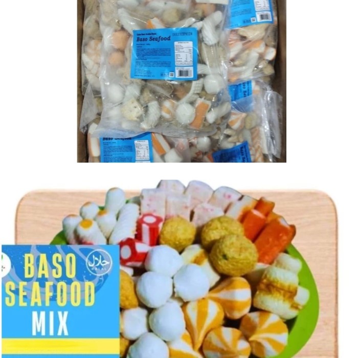 bakso seafood mix 1kg frozen