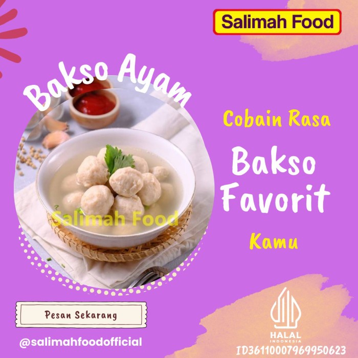 

Bakso Ayam Salimah Food 400 gram