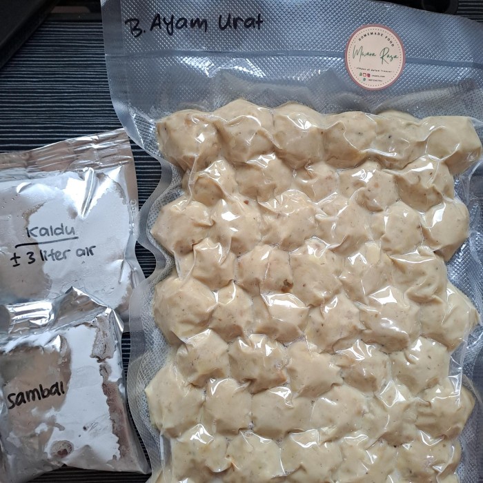 

Bakso Ayam Urat Homemade Super Spesial Isi 50