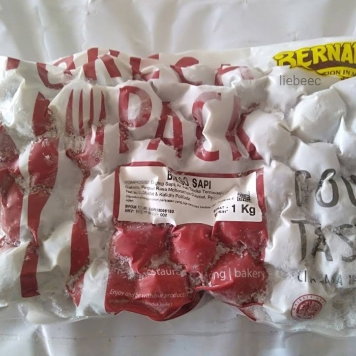 

Baso Bernardi Beef Bakso Sapi Meat ball Horeca Pack 1kg / 1 kg