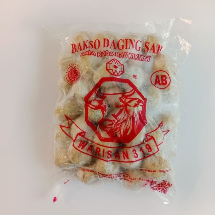 

Bakso Daging Sapi Warisan 319 50pcs Bakso Daging Sapi Asli & Halal