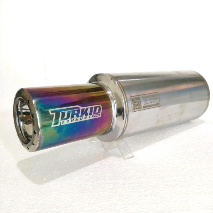 Sale Terbatas Knalpot Mobil Full Bass Empuk Original Turkid Pelangi Racing Gronel - Stainless Steel