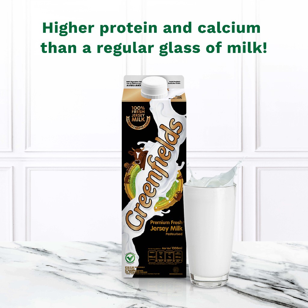 

[Triplepack] Susu Segar Greenfields - Premium Jersey Milk 950ml x 3pcs