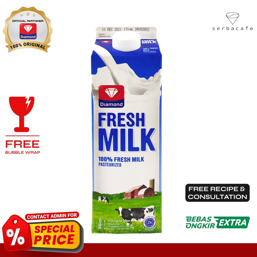 

Diamond Fresh Milk Plain (946 ml)