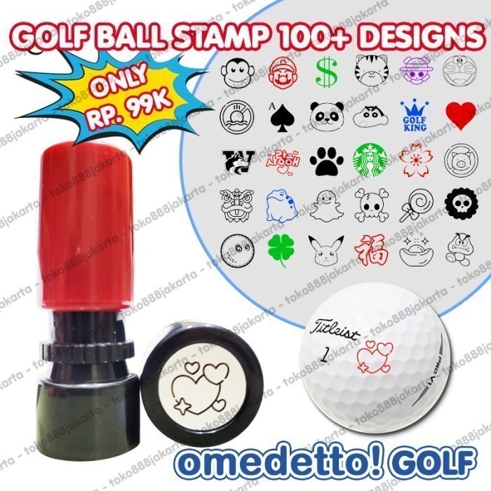

GOLF BALL STAMP 100+ DESIGNS STEMPEL BOLA HIGH QUALITY OMEDETTO 331-360
