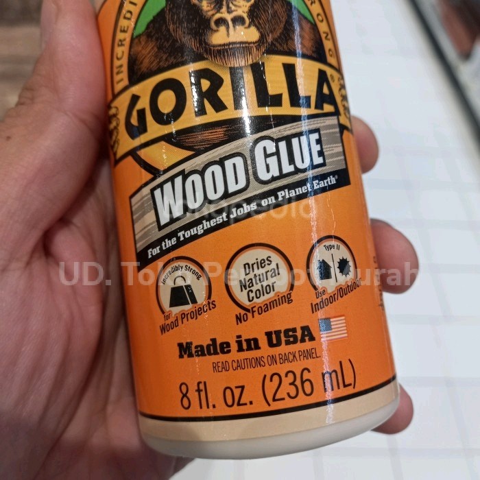 

SALE TERBARU GORILLA LEM KAYU WOOD GLUE MADE IN USA 236ML READYY