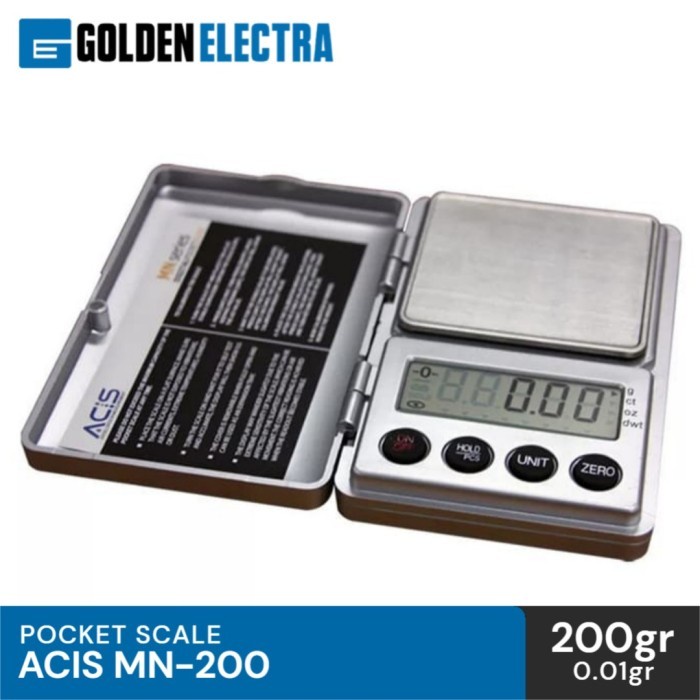 Timbangan Digital Mini Emas Batu Akik, Acis / Mn-200 Pocket Scale - Asli
