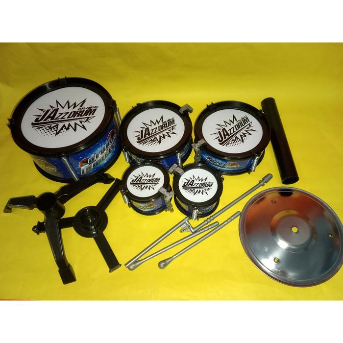 Terlaris Mainan Anak JAZZ DRUM MINI MAINAN ANAK DRUM SET Plastik Stick