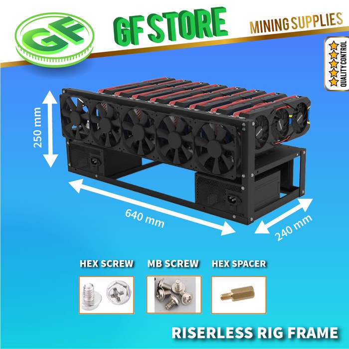 Jeb Toys - Riserless Mining Rig Frame (Premium)Frame Btc S37 B85 B75 Btc65