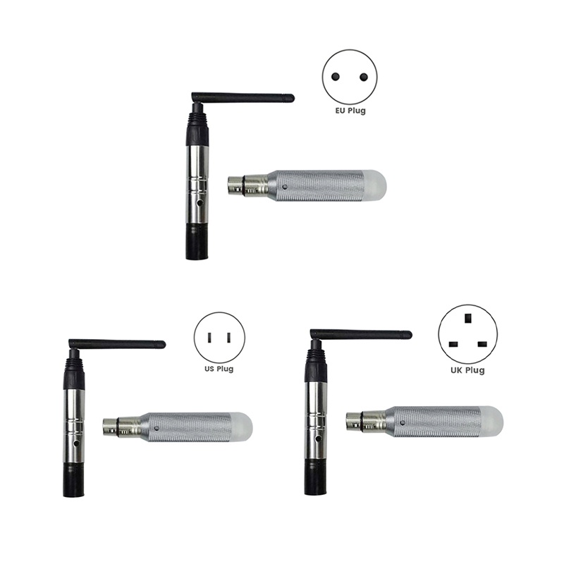 SFC Wireless DMX512 Transmitter Receiver DMX Stage Light Wireless 2.4G Rechargeable Battery Run 16 H