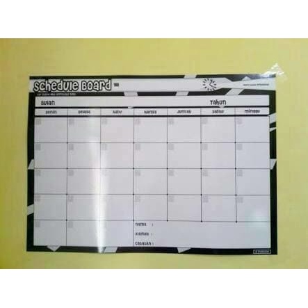 

ATKJaya- Whiteboard Schedule white board jadwal kertas gulung